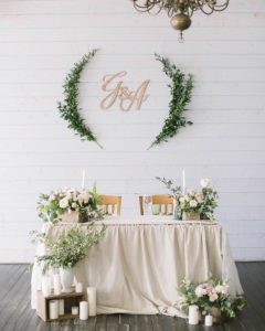 decorazioni per matrimonio tavolo sposi